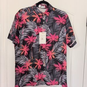 Vibrant Palm Print Men's Shirt